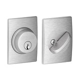Century Matte Black Single Cylinder Deadbolt - Super Arbor