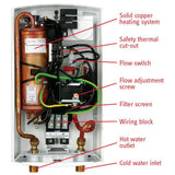 DHC 3-1 3.0 kW.46 GPM Point-of-Use Tankless Electric Water Heater - Super Arbor