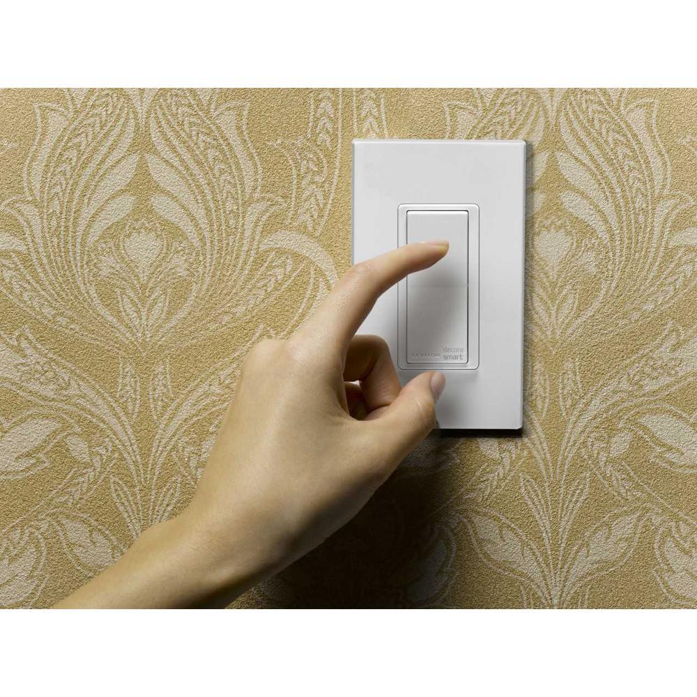 Decora Smart 15 Amp Light Switch Works with Apple HomeKit Wallplate Included, White - Super Arbor