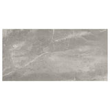 Mohawk ForeverStyle Gray Marble 12-in x 24-in Lappato Porcelain Marble Look Floor Tile