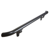 4 ft. Textured Black Aluminum Round with Curved Ends Hand Rail Kit - Super Arbor