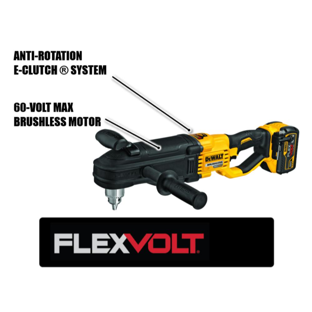 FLEXVOLT 60-Volt MAX Lithium-Ion Cordless Brushless 1/2 in. Stud and Joist Drill Kit W/9.0 Ah Pack, Tool Bag and Charger - Super Arbor