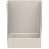Everyday Subway Tile 60 in. x 32 in. x 80 in. 1-Piece Bath and Shower Kit with Left Drain in White - Super Arbor