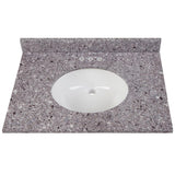 31 in. x 22 in. Stone Effects Vanity Top in Cascade with White Sink - Super Arbor