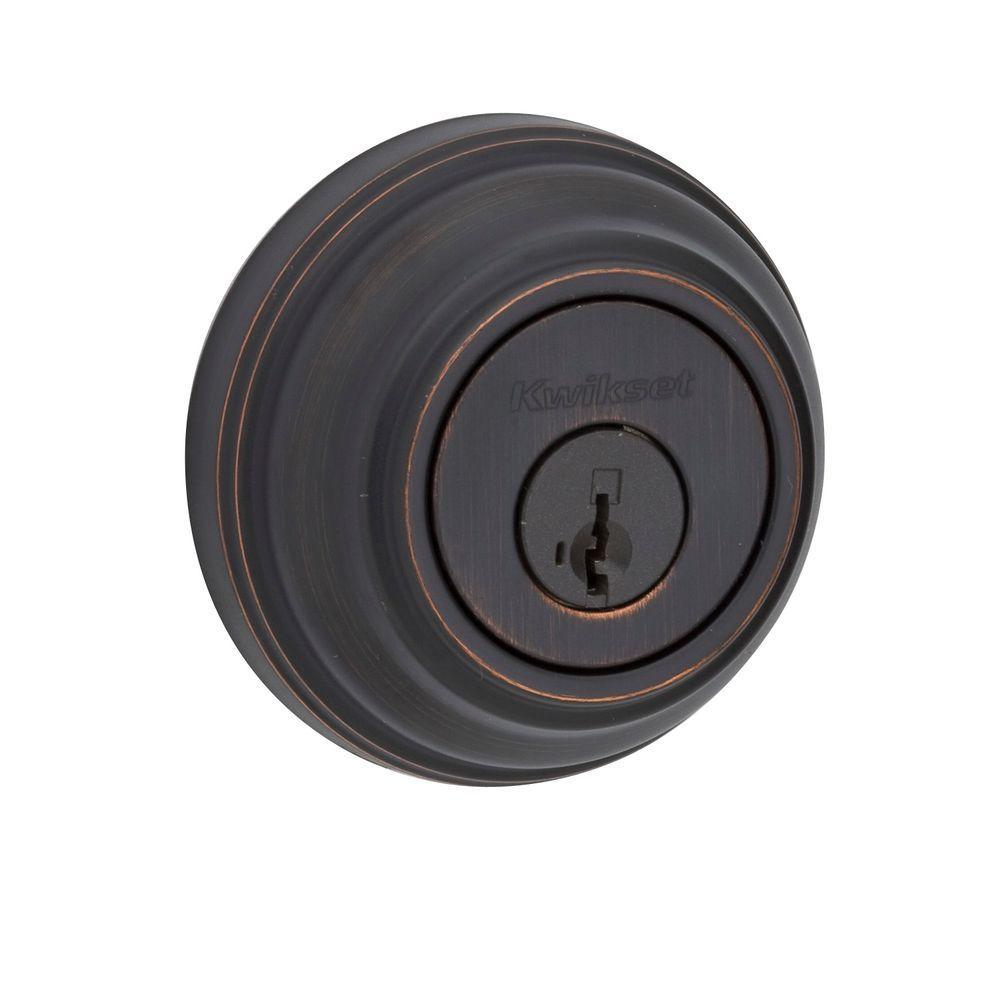 Satin Nickel Single Cylinder Deadbolt featuring SmartKey Security with Microban Antimicrobial Technology - Super Arbor