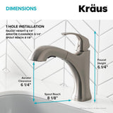 Spot Free Oren Single-Handle Pull-Out Sprayer Kitchen Faucet in All-Brite Stainless Steel - Super Arbor