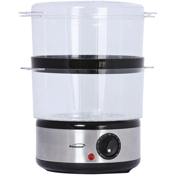 20-Cup Silver 2-Tier Food Steamer