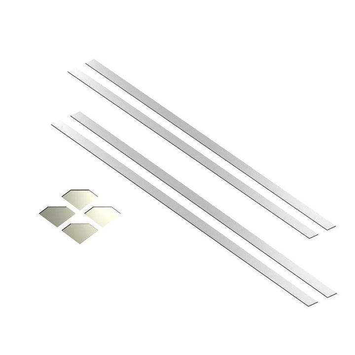 60 in. x 60 in. x 2 in. Acrylic Mirror Installation Kit (4 Strips, 4 Corner Plates)