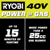 RYOBI 110 MPH 525 CFM 40-Volt Lithium-Ion Cordless Variable-Speed Jet Fan Leaf Blower (Tool-Only)
