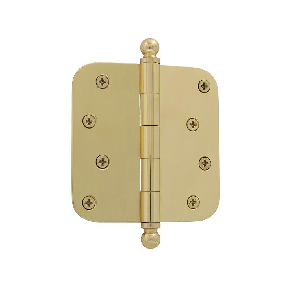 4 in. Ball Tip Residential Hinge with Square Corners in Oil-Rubbed Bronze - Super Arbor