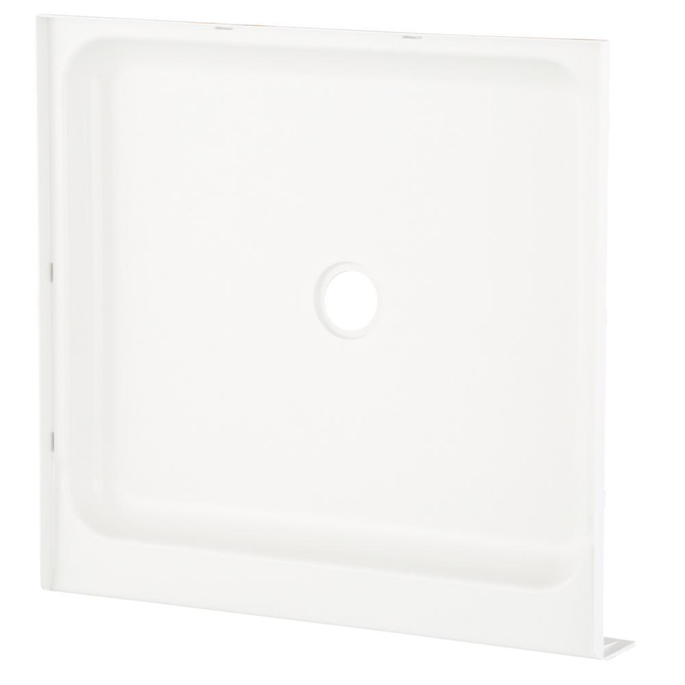 Ensemble 36 in. x 34 in. Single Threshold Shower Base in White - Super Arbor