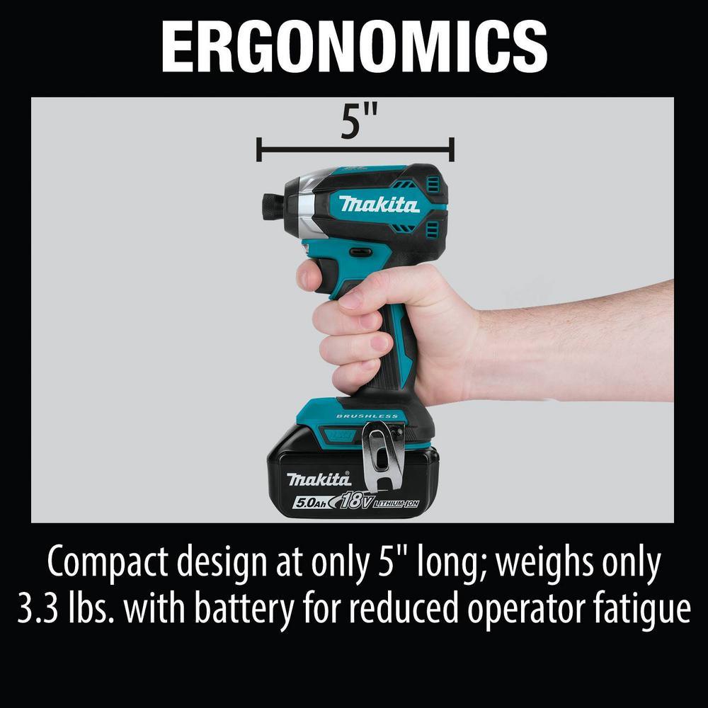 18-Volt LXT Brushless 2-Piece Combo Kit 5.0 Ah with bonus 18-Volt LXT High Capacity Battery Pack 5.0 Ah with Fuel Gauge - Super Arbor