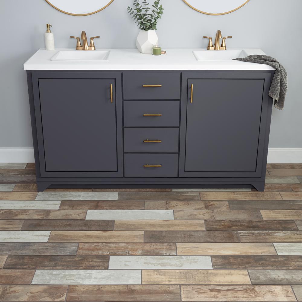 Montagna Wood Vintage Chic 6 in. x 24 in. Porcelain Floor and Wall Tile (392.31 sq. ft. / pallet) - Super Arbor