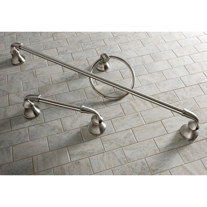 Delta Lorain Brushed Nickel Wall Mount Towel Ring