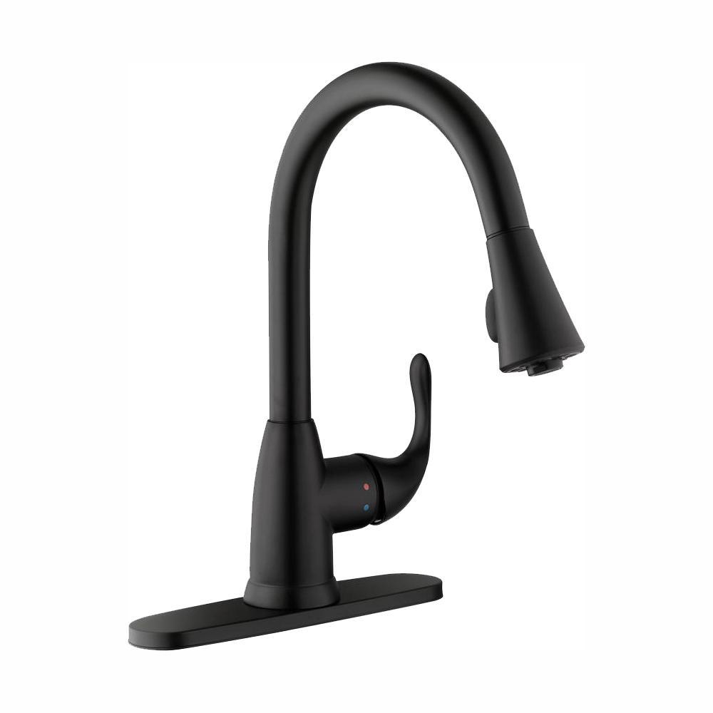 Market Single-Handle Pull-Down Sprayer Kitchen Faucet in Chrome - Super Arbor