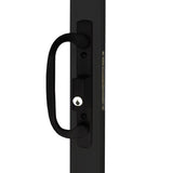 RELIABILT 72-in x 80-in 4-9/16-in Low-e Argon Black Vinyl Sliding Universal Double Patio Door