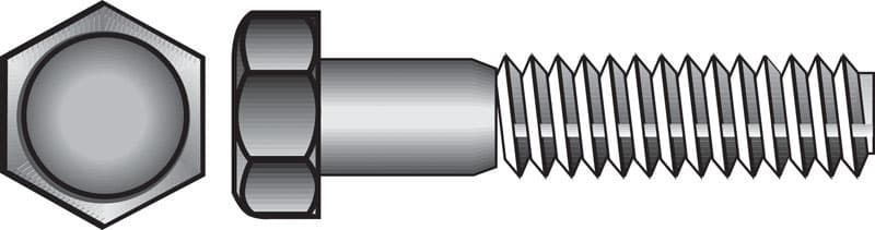 Hillman 1/2-13 in. Diameter x 1-1/4 in. Length Steel Hex Head Cap Screw, 50-Pack