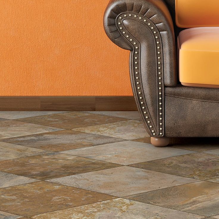 Congoleum AirStep Plus Crossing 12-ft W Cut-to-Length Haley's Comet Stone Look Low-Gloss Finish Sheet Vinyl