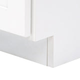 Shaker 60 in. W x 21 in. D x 34.5 in. H Vanity for Double Basins Cabinet Only in Satin White - Super Arbor