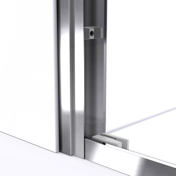 DreamLine Duet 44-48 in. W x 72 in. H Semi-Frameless Bypass Sliding Shower Door, Brushed Nickel