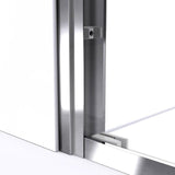 DreamLine Duet 44-48 in. W x 72 in. H Semi-Frameless Bypass Sliding Shower Door, Brushed Nickel