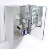30 in. W x 36 in. H x 5 in. D Frameless Recessed or Surface-Mounted Bathroom Medicine Cabinet
