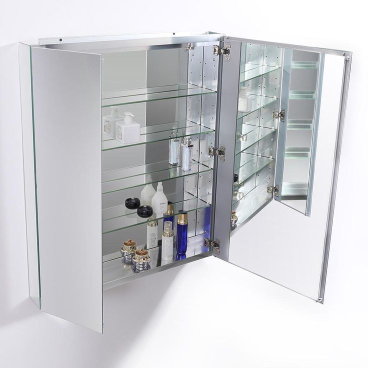 30 in. W x 36 in. H x 5 in. D Frameless Recessed or Surface-Mounted Bathroom Medicine Cabinet