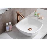 Deux Series Ceramic Vessel Sink in White - Super Arbor