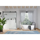 Colton 63 in. Center Drain Freestanding Bathtub in Glossy White - Super Arbor