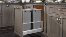 Rev-A-Shelf 35-Quart Plastic Soft-Close Pull-Out Trash Can