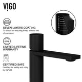 Matte Stone Oval Vessel Bathroom Sink in White and Gotham Faucet in Matte Black - Super Arbor