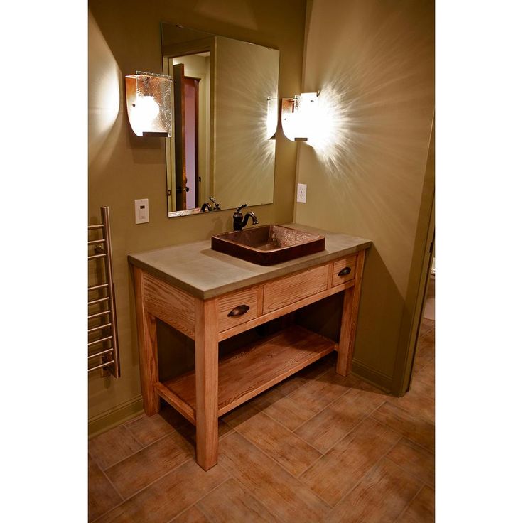 Premier Copper Products Rectangle Skirted Hammered Copper Vessel Sink in Oil Rubbed Bronze