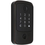 Defiant Hubspace Aged Bronze Square Biometric Fingerprint Electronic Touchpad Deadbolt