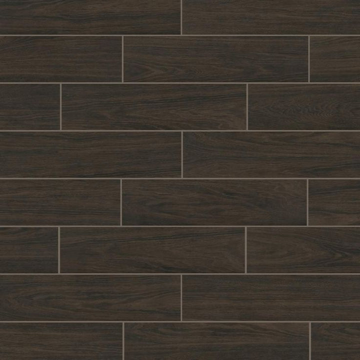 Florida Tile Home Collection Burlington Walnut 6 in. x 24 in. Porcelain Floor and Wall Tile (14 sq. ft. / case)