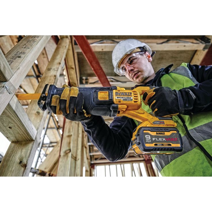 FLEXVOLT 60-Volt MAX Lithium-Ion Cordless Brushless Reciprocating Saw with (2) Batteries and Bonus 1/2 in. Impact Wrench