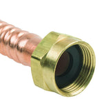 2 in. FIP x 3/4 in. Nominal Male/ Female Sweat x 24 in. Copper Water Heater Connector (7/8 in. O.D.) - Super Arbor