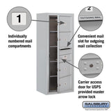 3800 Horizontal Series 4-Compartment Surface Mount Mailbox - Super Arbor