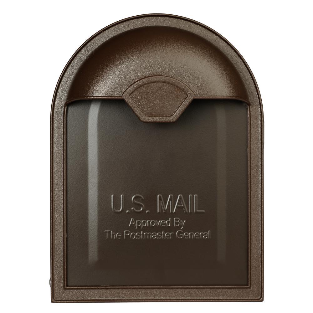 Winston Rubbed Bronze Post Mount Mailbox - Super Arbor