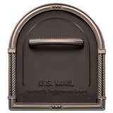 Bungalow Rubbed Bronze Post Mount Mailbox with Antique Nickel Accents - Super Arbor