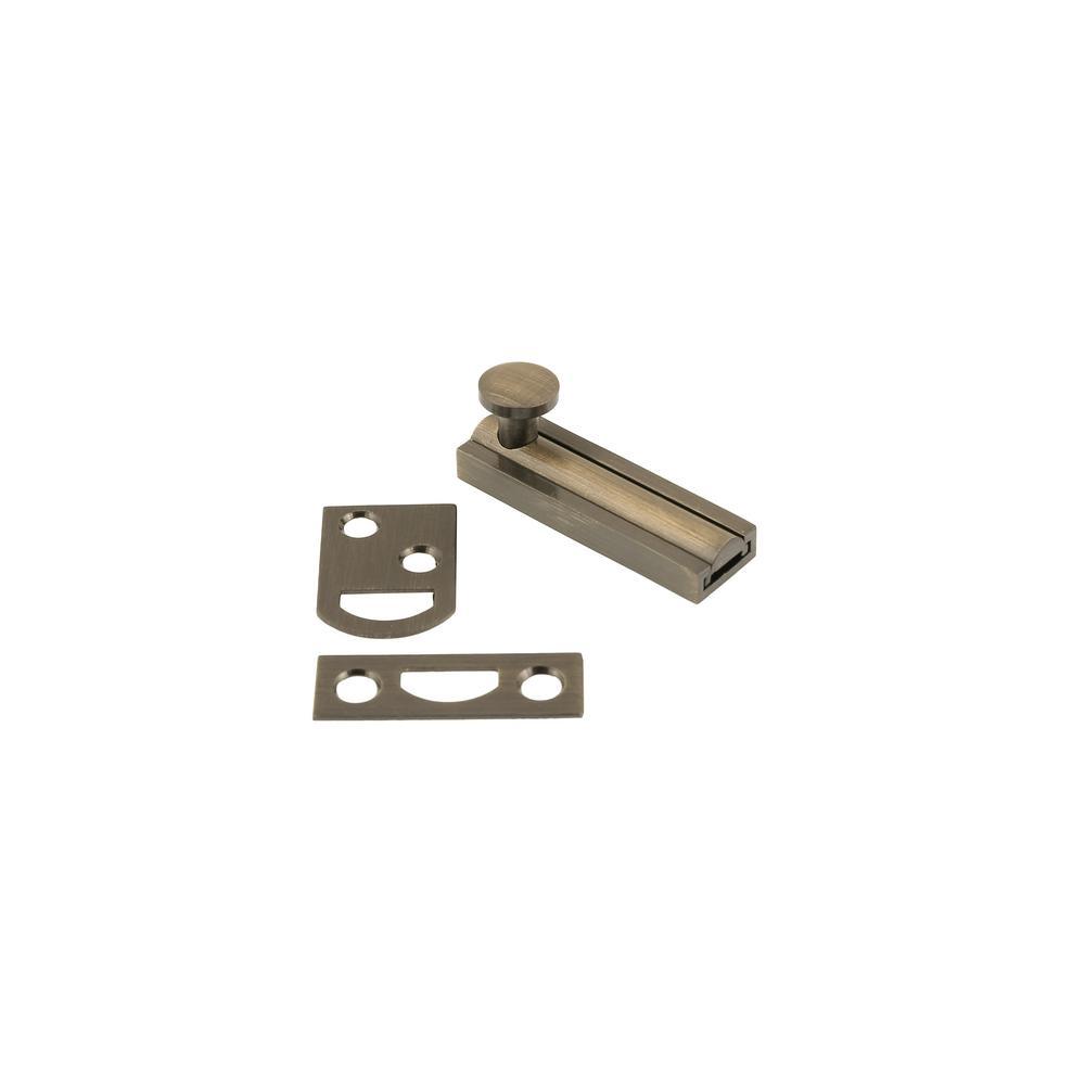 2 in. Solid Brass Surface Bolt in Oil-Rubbed Bronze - Super Arbor