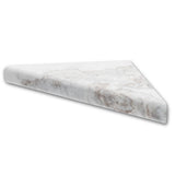 15 in. Corner Shelf Niche in Calacatta White - Super Arbor
