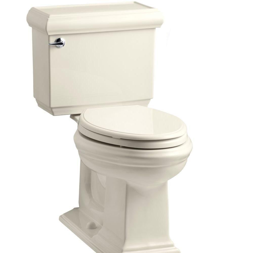 Memoirs Classic 2-piece 1.28 GPF Single Flush Elongated Toilet with AquaPiston Flush Technology in Ice Grey - Super Arbor