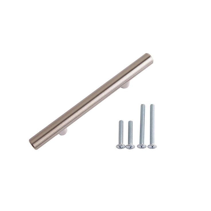 3 in. (76 mm) satin nickel Euro Bar Drawer Center-to-Center Pull (50-Pack)