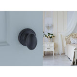 Egg Black Passage Hall/Closet Door Knob - Super Arbor