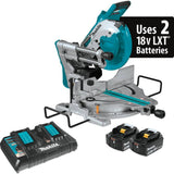18-Volt Lithium-Ion Brushless Cordless 10 in. Dual-Bevel Sliding Compound Miter Saw and Compact Folding Miter Saw Stand - Super Arbor