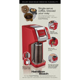 1-Cup Red FlexBrew Coffee Maker