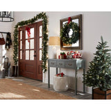 29 in. x 35 in. Beaded Mirror in Bronze