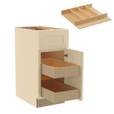Home Decorators Collection Newport 15 in. W x 24 in. D x 34.5 in. H Assembled Plywood Base Kitchen Cabinet in Blended Cream with 2ROT Utility RH