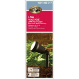 Low-Voltage 20-Watt Black Halogen Outdoor Landscape Flood Light