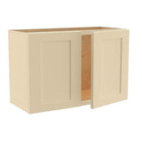 Home Decorators Collection Newport 27 in. W x 12 in. D x 18 in. H Assembled Plywood Wall Bridge Kitchen Cabinet in Blended Cream with Soft Close